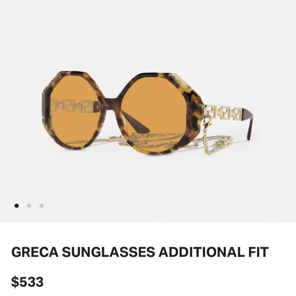 Versace Greca sunglasses additional fit with chain!!